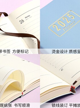 2025 Schedule Book Planner English Creative Diary Notebook