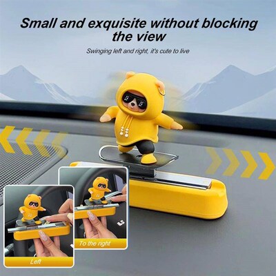 New Dashboard Car Decorations Skateboard Bear Magnetic Parki