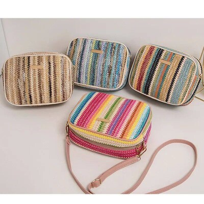 rendy ladies bags, fashionable and artistic weaving, multi-c