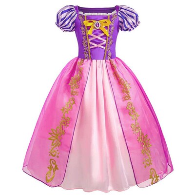 Girl Rapunzel Costume Birthday Party Tangled Magic Hair Prin