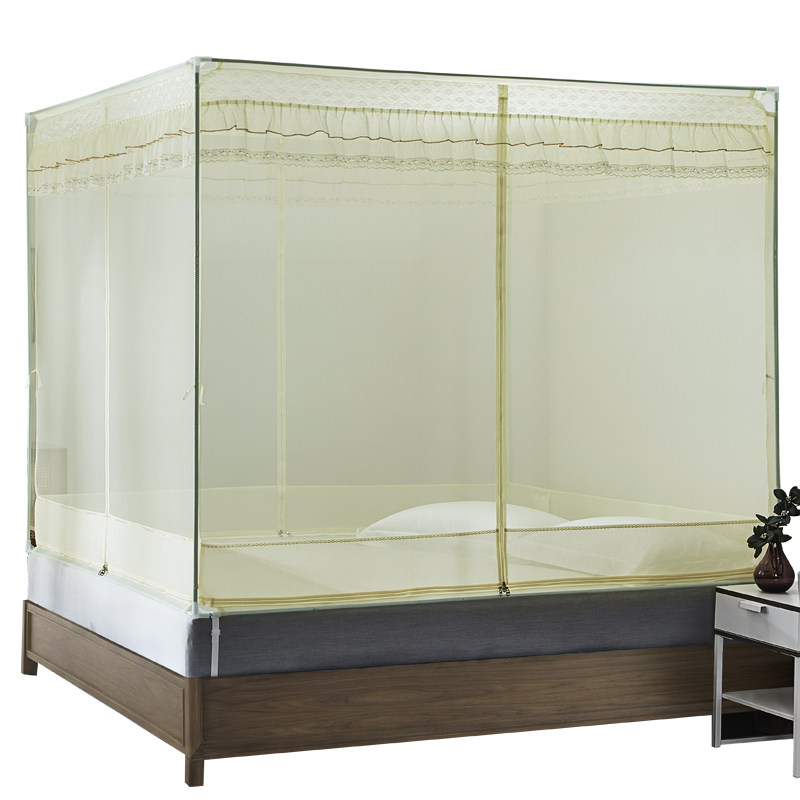 新款家用蚊帐蒙古包免安装1.5米1.8m床儿童支架固定方便拆洗,床上用品,蚊帐,淘宝优惠券,粉丝福利购,淘宝优惠卷