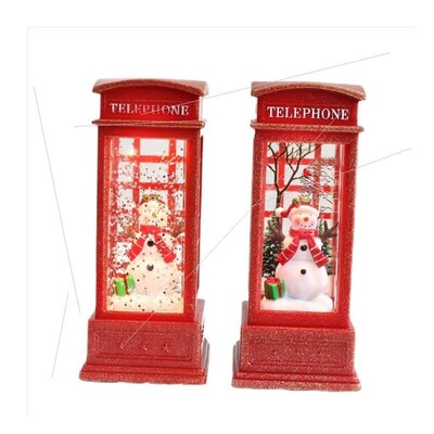 Christmas snow globe light up small lantern decoration