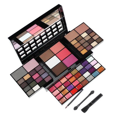 74 Color Eyeshadow Lip Gloss Combination Makeup Set Pearlesc