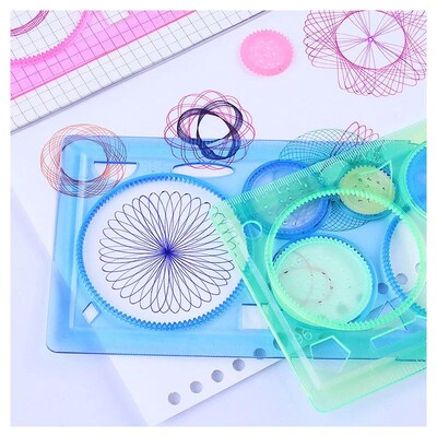 Geometry Spirograph Drawing Stencils Set Painting Template A