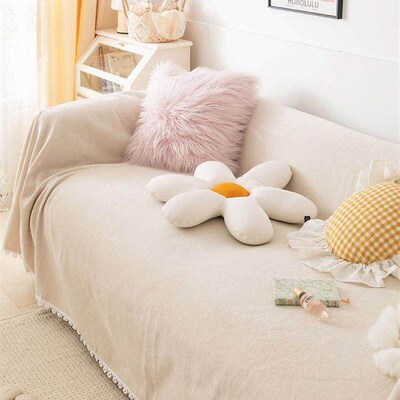 Inya Throw Blanket Textured Solid Soft Sofa Couch Cover Deco