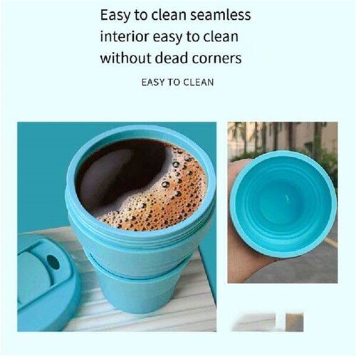 Silicone Folding Coffee Cup,Portable & Reusable For
