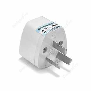 1pc Universal Plug Adapter EU European US UK To 3 / 2 Pin Au