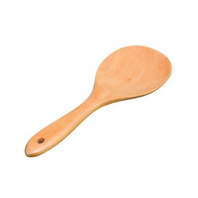 Wood Rice Spoon Rice Paddle Scoop Wooden Kitchen Spoon