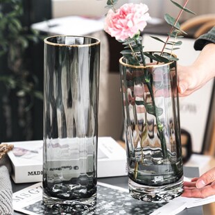 Vase furnishing articles flower arraHnging transparent glass