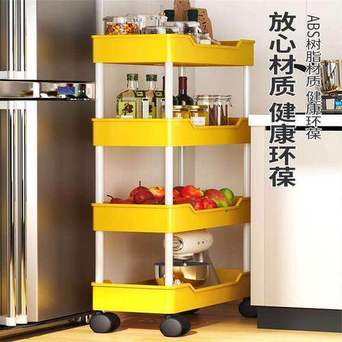 Kitchen storage rack bathroom Shelf Trolley iron shelves