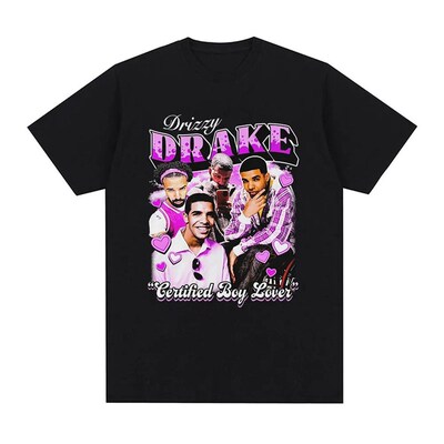 Rapper Drake  Drizzy T-shirt Certified Lover Boy Graphic T-s