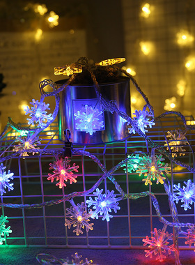 Snowflakes String Light LED lamp Christmas Tree Ornament