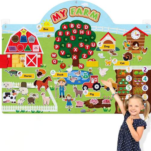 ?Ocean Felt Story Board Toys Farm Animals Early Learning St