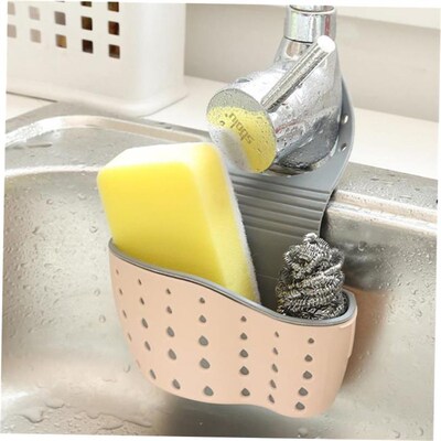 Sink Shelf Soap Sponge Drain Rack Bathroom Holder Kitchen St