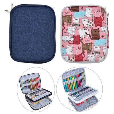 Crochet Hook Case Storage Zipper Bag for Various Crochet Hoo