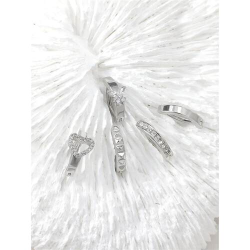 Stainless Steel CZ Butterfly Belly Button Ring Piercing Hear