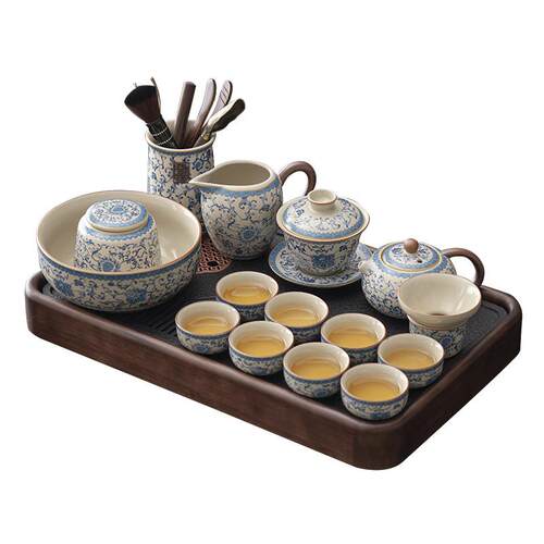 Ceramic cups Tea set Kung Fu tea White porcelain Set Chinese