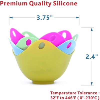 Poached Egg Cup Silicone Poacher Cups Microwave Egg Cooking