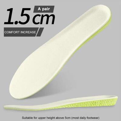 Height Increase Insole Boost Insoles Green Memory Foam Shoe