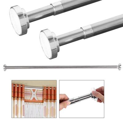 Durable Curtain Rod Extendable Holder Corrosion Shower Stain