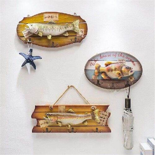 Hanging Fish Figurine Decoration Wall Fish Crafts Coat