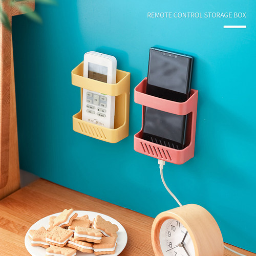 Home Wall-Mounted Organizer Storage Box Remote Control Mount