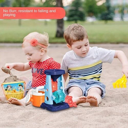Beach Toy Set for Kids Sand Wheel Sand Bucket Scooter Shovel