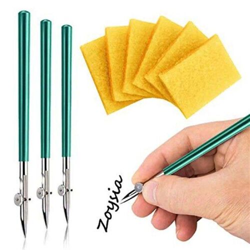 3Pcs Art Ruling Pen Fine Line Masking Fluid Pen Straight