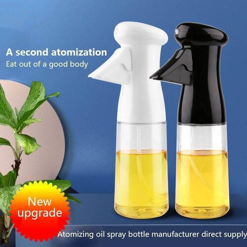 Kitchen Oil Bottle Cooking Oil Spray 200ml Black Pneumatic