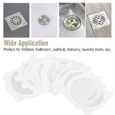 30 Pcs Disposable Shower Drain Hair Catcher Cover For