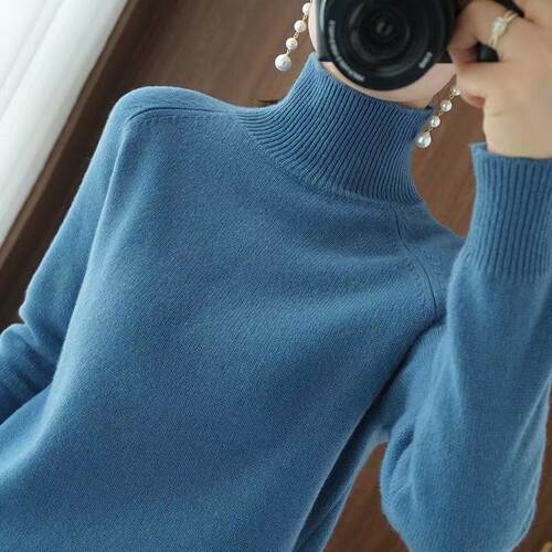 Turtleneck Pullover Fall/winter 2021 Cashmere Sweater Women