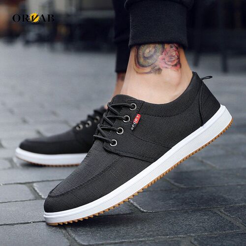 Men Shoes New Hemp Breathable Men Casual Shoes Driving Mocca
