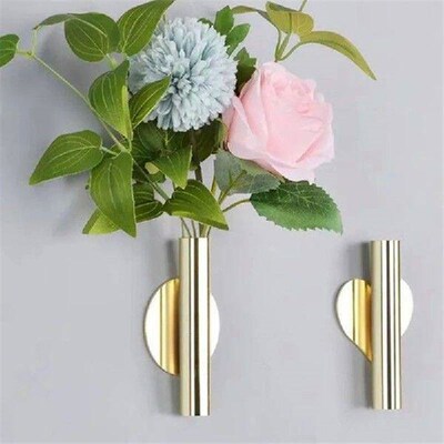 Nordic Style Wall Hanging Vase Stainless Steel Flowerpot