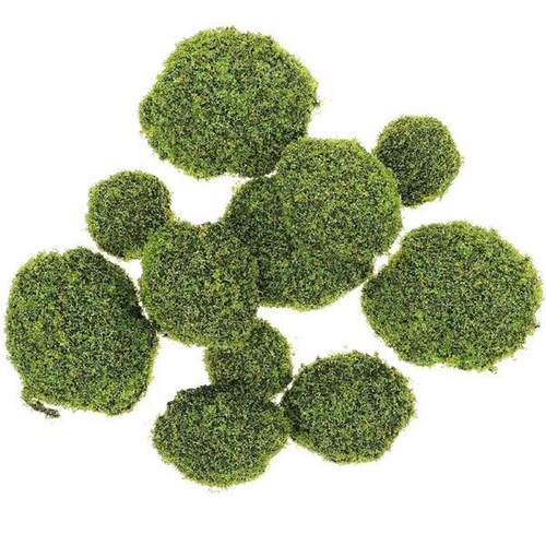 12 Pcs Artificial Moss Rocks Home Decor Micro Landscape