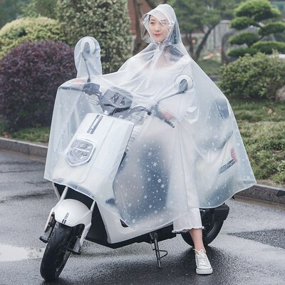 Transparent Windproof Bicycle Motorcycle Raincoat Chubasquer