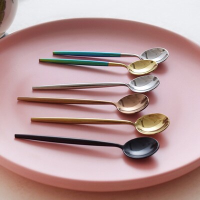 Titanium Gold Spoon 12cm 304 Stainless Steel Coffee Stirrer