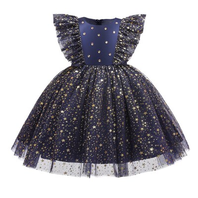 Princess Dress Girls Sequin Tutu Lace Mesh Birthday Prom Tod