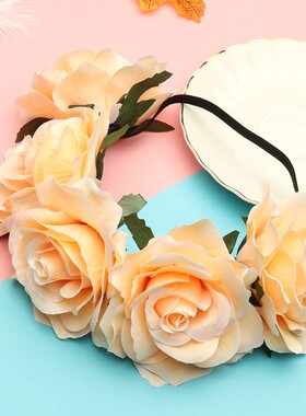 Wedding Flower Crown HeadBand Women Bridal Headpiece Female