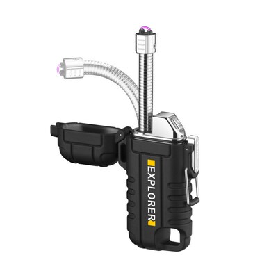 Waterproof USB Charging Lighter防水伸缩双电弧充电TypeC点烟器