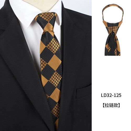 Mens Tie 2025 Jacquard Embroidery Tie Polyester Silk Printed