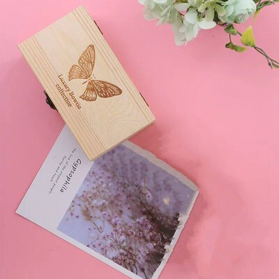 1PCS Flip Top Storage Box For Men And Women Printed Butterfl