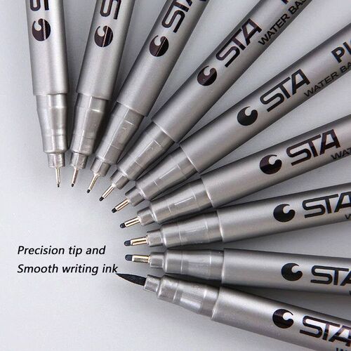 Fine Point Pens Needle Point Rollerball Pen Black Liquid Ink