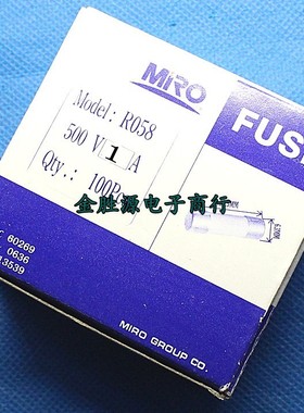 MRO茗熔保险丝 R058 RO58 0V 1 x30 陶瓷熔断器(100只)