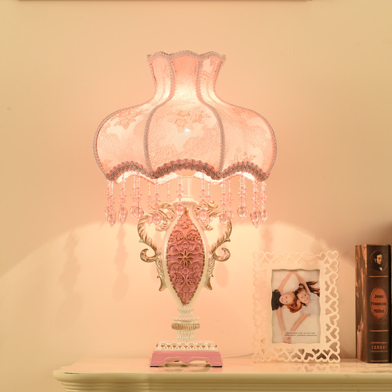 卧室台灯结婚婚房新娘陪嫁灯插电式家用遥控可调节亮度暖光床头灯