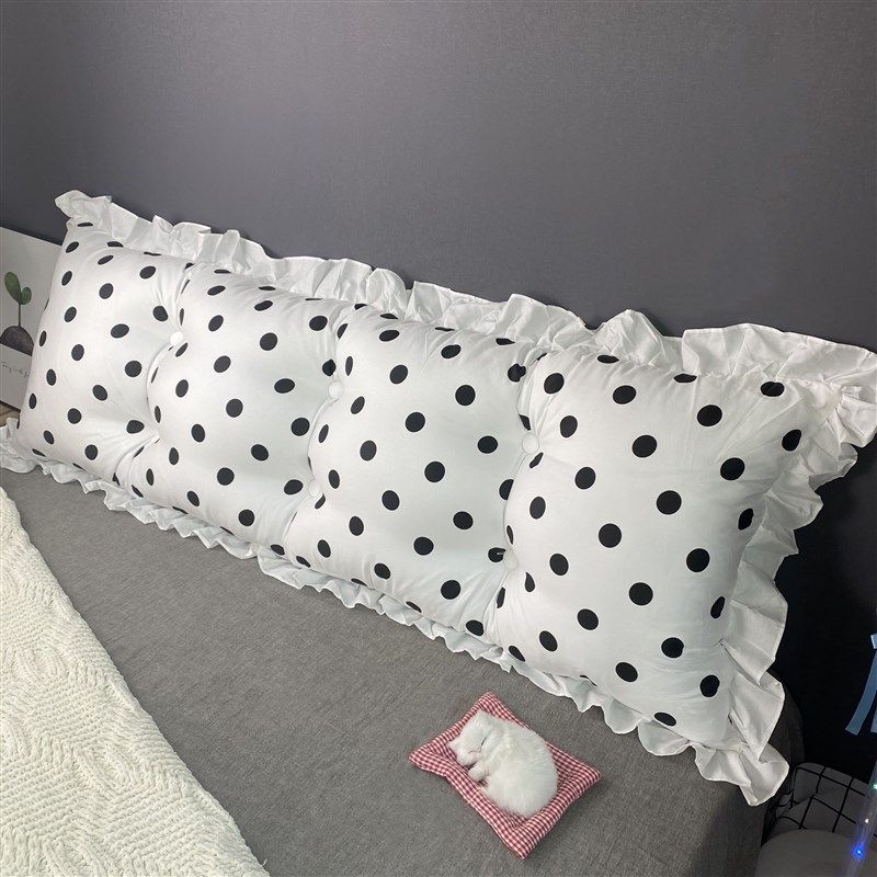 韩版床头靠垫软包大靠背全棉公主双人长靠枕抱枕含芯可拆洗,居家布艺,靠垫/抱枕,淘宝优惠券,粉丝福利购,淘宝优惠卷