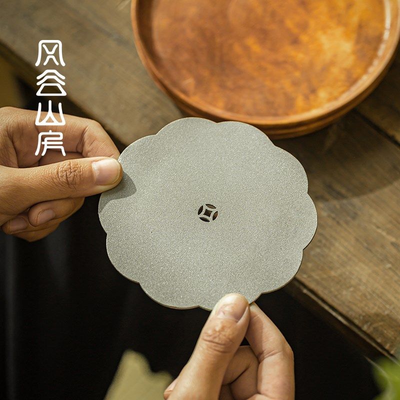 手工纯锡茶壶垫养壶垫壶承紫砂壶垫壶托隔热防滑杯垫功夫茶具配件
