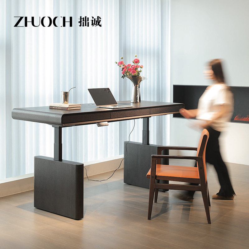 家用极简电动升降桌客厅书房工作台学习桌电脑桌办公桌自动书桌子,住宅家具,电动升降桌,淘宝优惠券,粉丝福利购,淘宝优惠卷