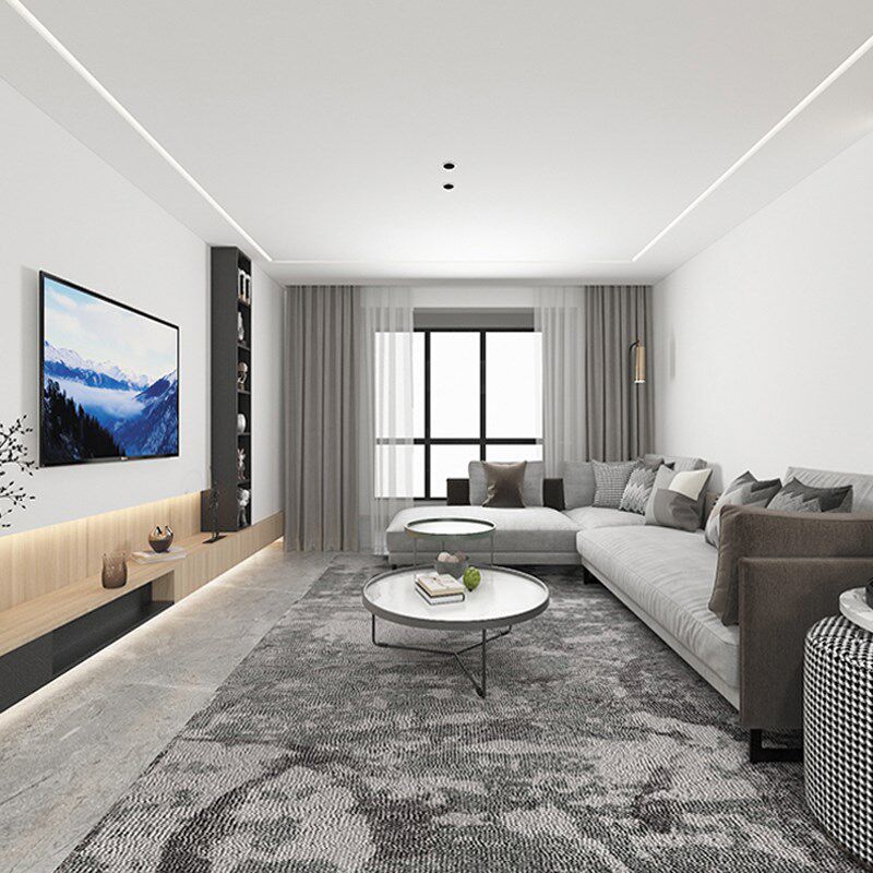 嵌入式无边框回光灯槽超薄偏光洗墙灯线性灯客厅led预埋反光铝槽