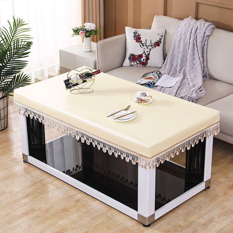 电炉罩防水皮罩茶几防油防尘罩烤火桌罩套电暖炉桌布罩取暖桌皮套,居家布艺,烤火罩,淘宝优惠券,粉丝福利购,淘宝优惠卷