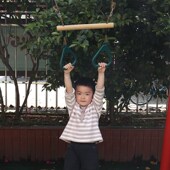 吊环儿童感统训练小孩秋千幼儿园引体向上单杠健身家用室内木吊环